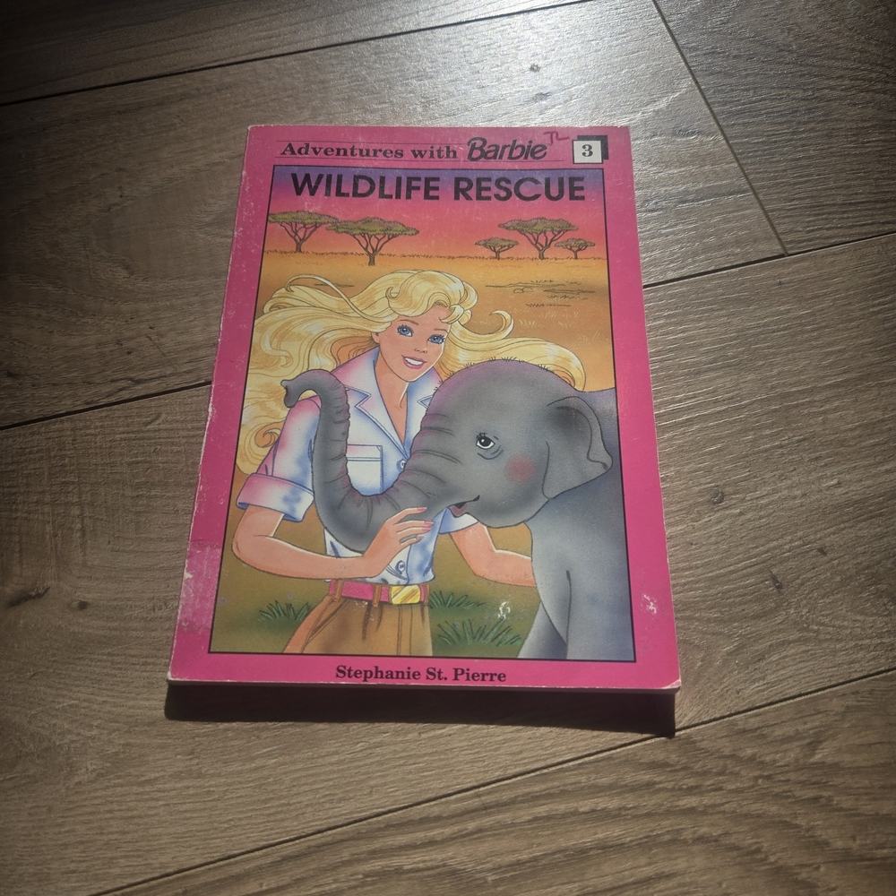 📚 Vintage 90s adventures with barbie #3 wildlife rescue summer reading R.L 2.5
